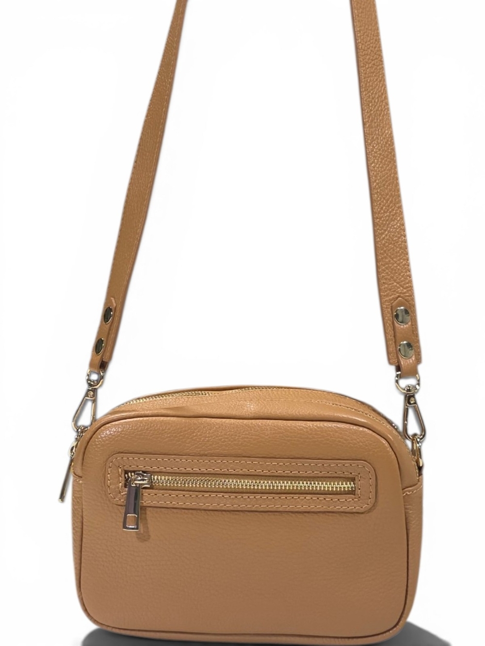 Viola Gigli Genuine Leather Crossbody Bag, Made in Italy, NEW WITHOUT TAG